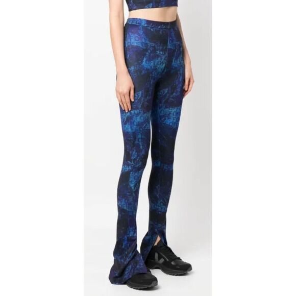 Off-White all-over logo-print flared trousers NWT Size Medium - Picture 3 of 12